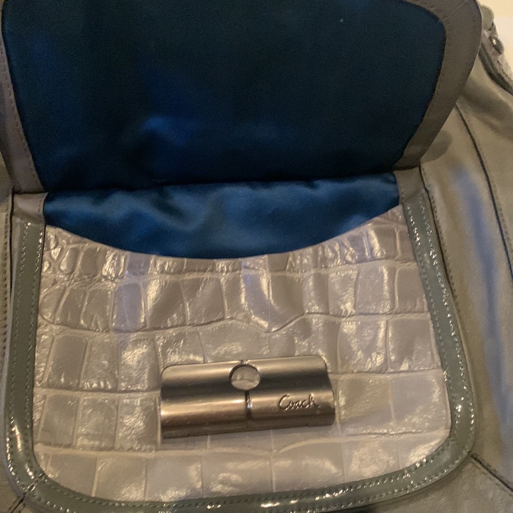 Coach Grey Leather Kristin Handbag - Picture 3 of 11